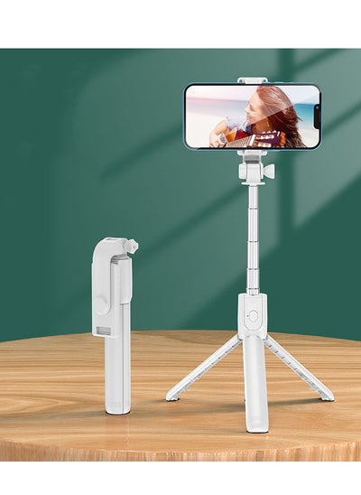 Buy S03 Bluetooth 4.0 Mini Selfie Stick for SmartPhones Camera White in UAE