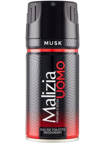 Buy Malizia Uomo Musk Eau de Toilette Deodorant For Men, 150Ml in Egypt