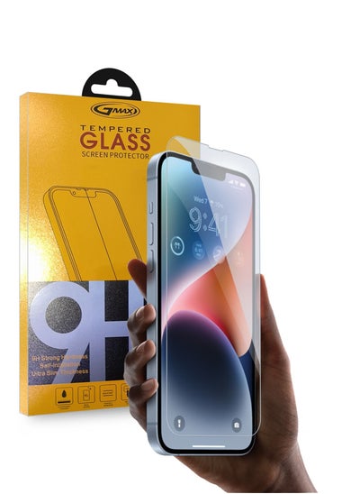 Buy 9H Ultra HD Curved Edges Case Friendly Full Glue Tempered Glass Screen Protector For Apple Iphone 13 Pro Clear in Saudi Arabia