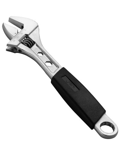 Buy Jetech 250 mm（10 Inch） Adjustable Wrench with Softgrip Handle - Professional Shifter Spanner with Wide Caliber Opening in UAE