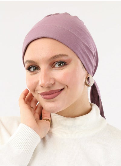 اشتري Padded Cotton Bonnet Purple For Women في مصر