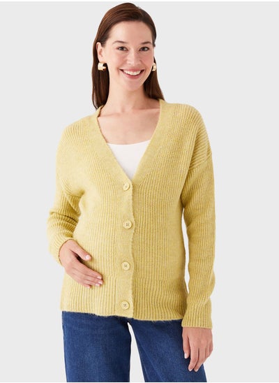 Buy V-Neck Knitted Cardigan in Saudi Arabia