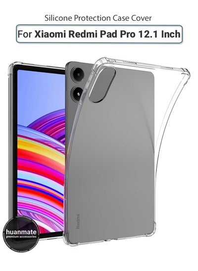 Buy Xiaomi Redmi Pad Pro 12.1 Inch Shock Proof Case Cover - Ultra Clear, Durable & Accurate Cut-outs - Scratch, Dust & Smudge Protection - Clear Silicon Back Cover for Xiaomi Redmi Pad Pro 12.1 Inch in Saudi Arabia