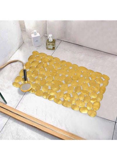 اشتري Non-slip mat, bathroom walker, and bathtub - gold في مصر