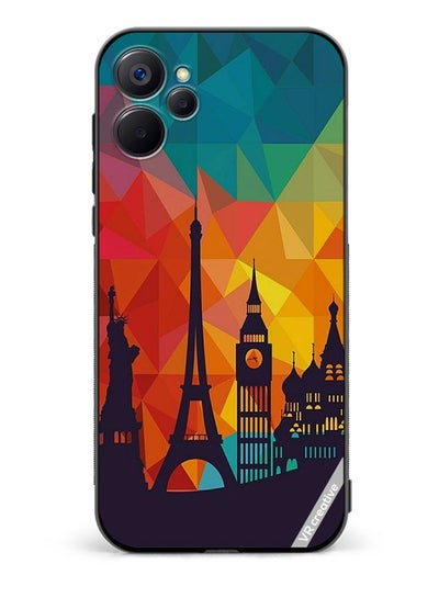 Buy Protective Case Cover For Realme 9I 5G Multicolor Design in UAE