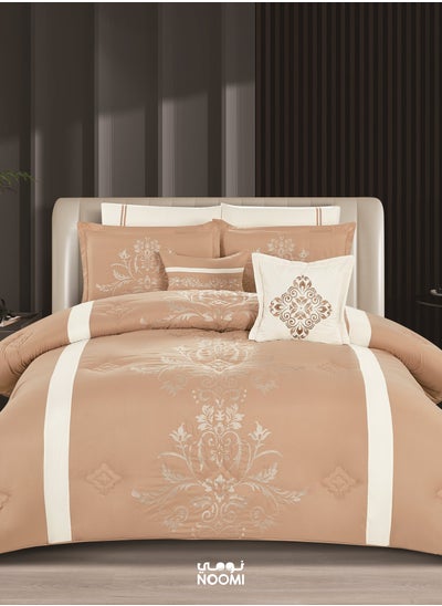 Buy Lara Comforter Set Microfiber, 8 pieces, king size, 260 cm x 240 cm in Saudi Arabia