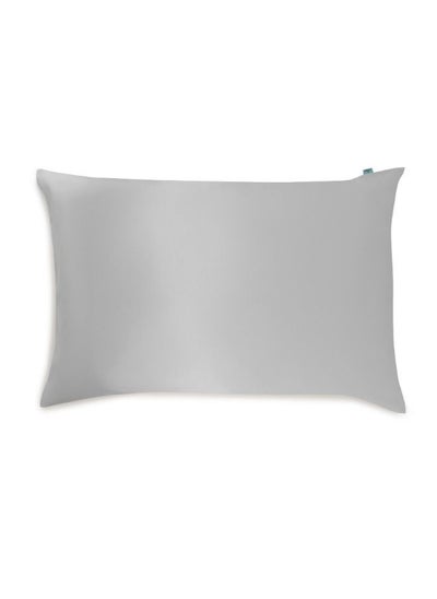 Buy Brightly Labs® Silver-Infused Mulberry Silk Pillowcase - Antibacterial, Hypoallergenic, Skin & Hair Care - Grade 6A Silk with Silver Ion Treatment. King size, Envelope closure. in UAE