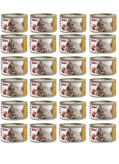 اشتري Tuna With Chicken Can Cat Wet Food 24X80g في الامارات