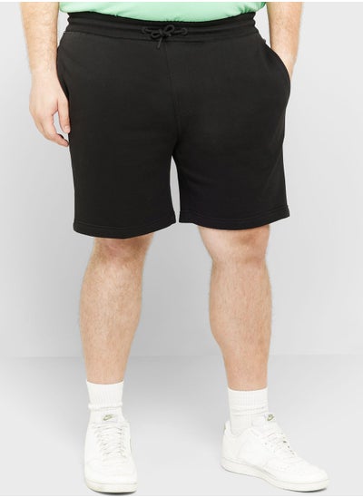 Buy Logo Tape Plus Size Sweatshorts in Saudi Arabia