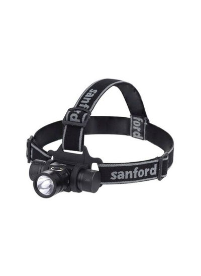 Buy Sanford USB Charging Head Lamp Black in UAE