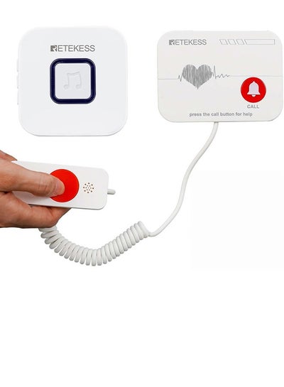Buy Wireless call button with hand handle + receiver bell to call the nurse for favorite patients. Calling is used in the clinic, hospital, home, and for the elderly. in Saudi Arabia