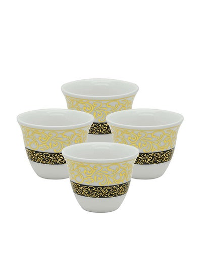 اشتري Ceramic Cawa Cup, P00005, 4 Pcs Set - Style 2, 90Ml في الامارات