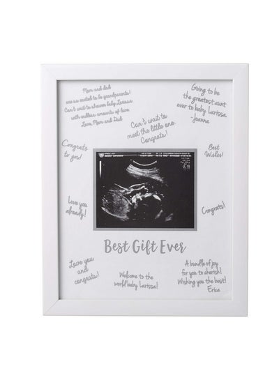 Buy Sonogram Signature Frame Guest Book Ultrasound Picture Keepsake Gender Neutral Baby Shower Party Decor Gift For Expecting Moms Alternative Guest Book White With Included Marker in Saudi Arabia