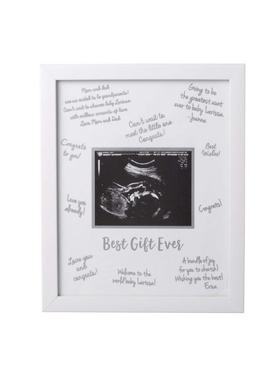 Buy Sonogram Signature Frame Guest Book Ultrasound Picture Keepsake Gender Neutral Baby Shower Party Decor Gift For Expecting Moms Alternative Guest Book White With Included Marker in Saudi Arabia