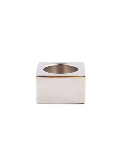 Buy Nubia T-Light Holder 5.5X5.5X3cm - Silver in UAE