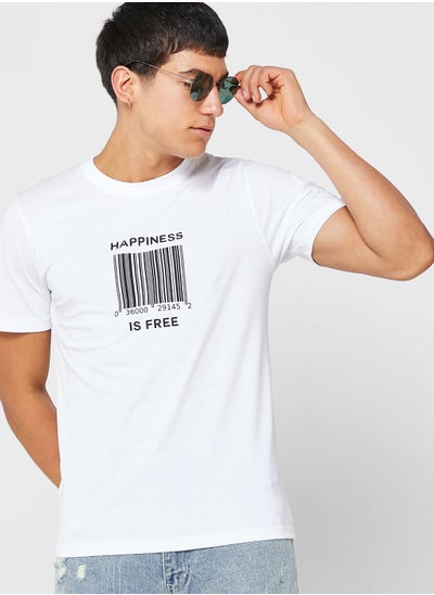 Buy Happiness Is Free T-Shirt in Saudi Arabia