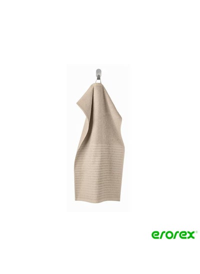 Buy Hand towel light beige 40x70 cm in Saudi Arabia