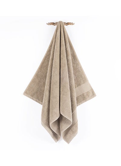 Buy Serra Bath Towel, Beige - 600 GSM, 70x140 cm in UAE