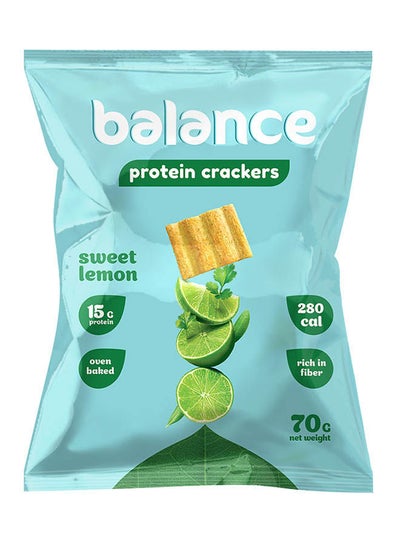 اشتري Protein Crackers with  Sweet Lemon 70 grams في مصر