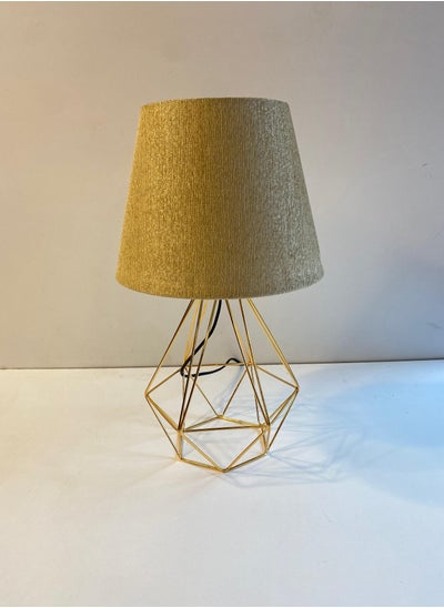 Buy Distinctive And Elegant Table Lamp Shade With A Unique Fabric Shade And Golden Metal in Egypt