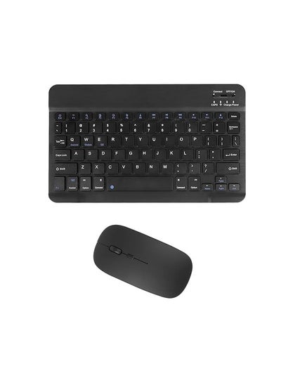 Buy Arabic Bluetooth Wireless Keyboard and Mouse Combo, Ultra-Slim 2.4 GHz Wireless Keyboard and Mouse for iPad Pro/iPad Air/iPad 9.7 and other iOS Android Windows devices in Saudi Arabia