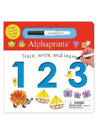 اشتري Alphaprints: Trace, Write, and Learn 123: Finger Tracing & Wipe Clean في الامارات