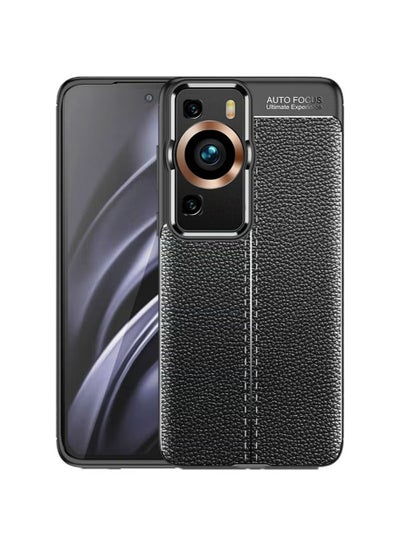 اشتري Compatible For Huawei P60 Pro Case Cover Litchi Texture Shockproof TPU Shockproof Durable Anti-Scratch Protective Phone Case في السعودية