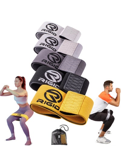 Buy Anti-Slip Hips bands for Women and Men, Exercises bands for Hips and Legs - Glutes bands for Women - Booty Bands for Glutes and legs - Loops Bands (5 Resistance Levels) in UAE