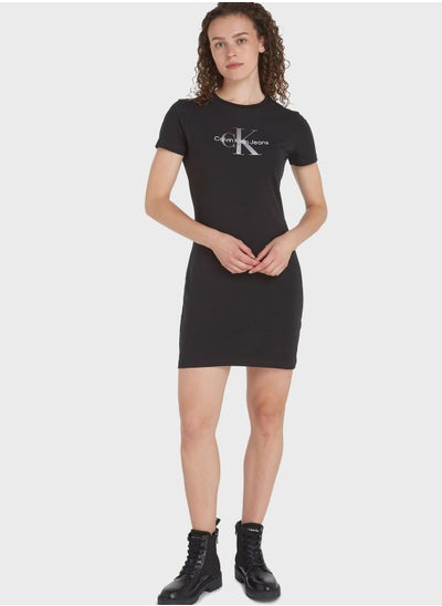 اشتري Crew Neck Logo Dress في الامارات