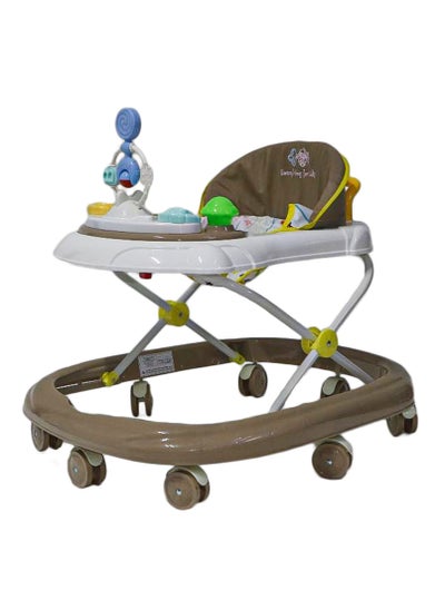 Buy Baby Walker Adjustable with Toys & Music 8 Wheels in Saudi Arabia