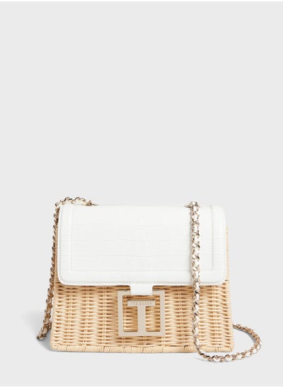 Buy Jaylisi Croc Basket Crossbody Bag in UAE