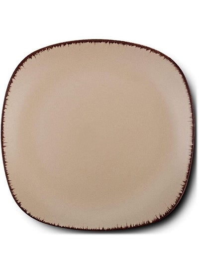 Buy Nava Stoneware Brown Sugar Side Plate 19Cm in UAE