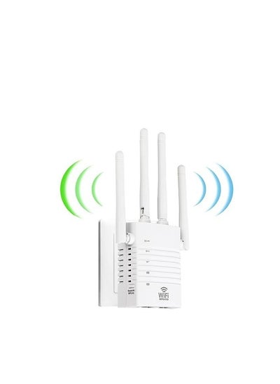 اشتري WiFi Extender, 1200Mbps WiFi Range Extender Signal Booster, Coverage up to 12880sq.ft and 105 Devices, WiFi Booster and Internet Range Extender, Internet Repeater في الامارات