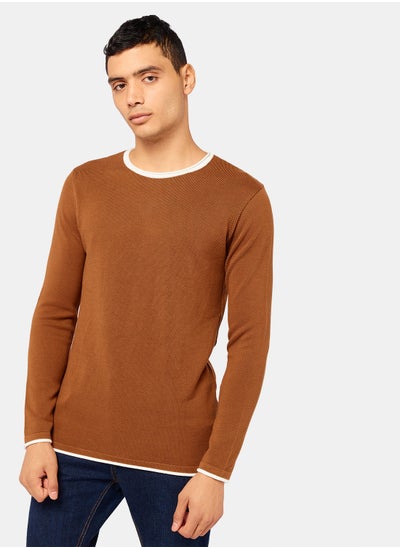 Buy Contrast Trim Pullover in Egypt