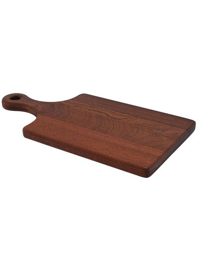 Buy Acacia Wood Cutting Board with Handle for Pizza Bread Fruit Serving | Wooden Board for Serving Fruits, Cheese and Meat | Serving Tray | Charcuterie Plates (Rectangle | 20 * 15cm) in Saudi Arabia