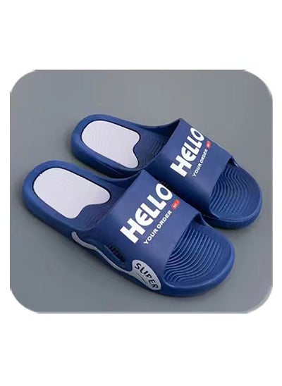 Buy Bathroom PVC Shower Slippers Non-Slip in UAE