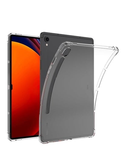 اشتري Case Compatible with Samsung Galaxy Tab S9 Plus Cover for Samsung Galaxy Tab S9 Plus, Slim Fit Soft TPU Shockproof Anti-Scratch Tablet Case Cover - Clear في مصر
