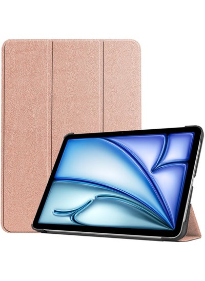 Buy Slim Trifold Stand Case for iPad Air 11 Inch Case M2 2024, iPad Air 6th Generation Case/iPad Air 5th Generation 2022/Air 4th 2020 10.9 Inch - Rose Gold in Saudi Arabia