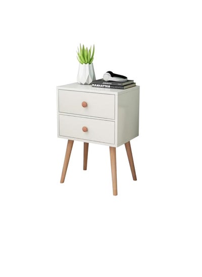 Buy Bedside Table Large Storage Capacity Bedside Coffee Table and Nightstand with Drawer and Open Shelf EI-303 in Saudi Arabia