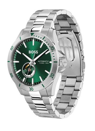 Buy HUGO BOSS ROUND ANALOG MEN'S GREEN CASE WATCH - 1514200 in UAE