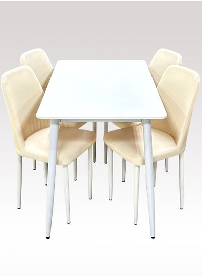 اشتري Dining Table Set With 4 Chair 120*70 CM في السعودية