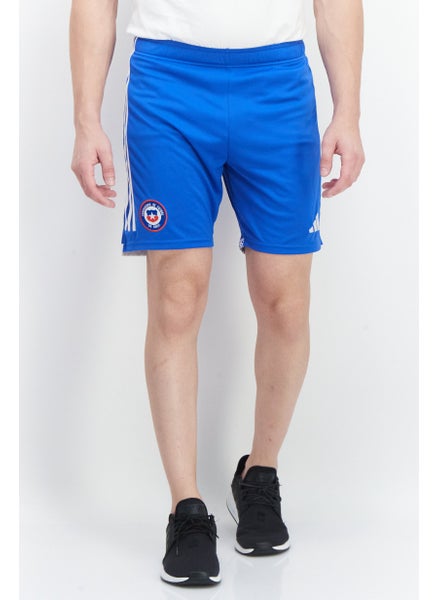 اشتري Men Sportswear Fit Printed Short, Blue في السعودية