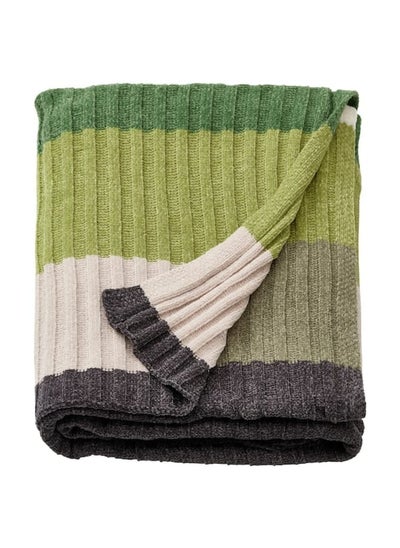 اشتري Throw, Grey/Green, 130X170 Cm في السعودية