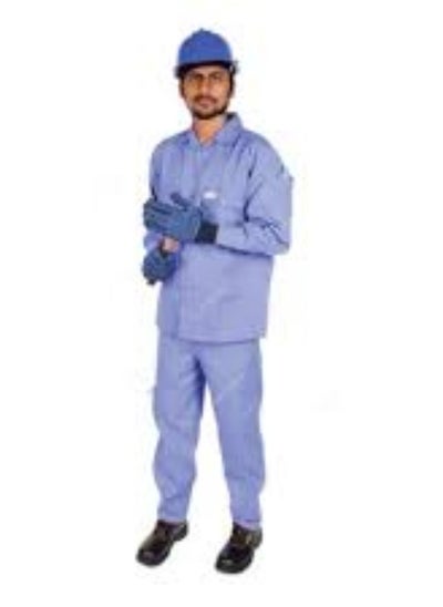 Buy KNP Blue Industrial Coverall (3XL) is designed for individuals who require larger-sized workwear for enhanced comfort and protection. in UAE