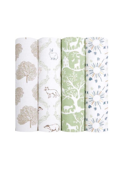 اشتري Muslin Swaddle Blanket - Pack of 4 - Harmony في الامارات