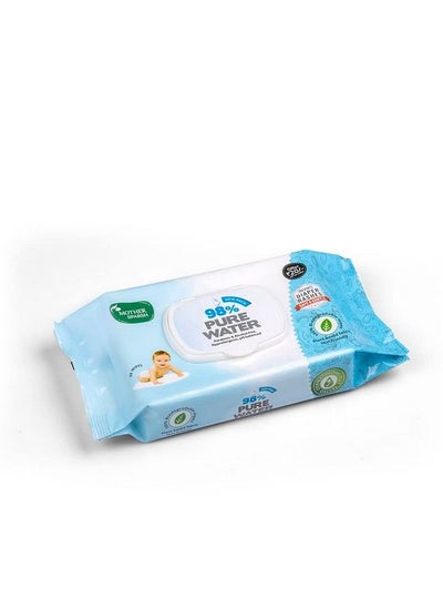 اشتري 98% Pure Water Wipes ; Plant Based ; Ph Balanced ; 60 Pcs (Pack Of 1) في السعودية