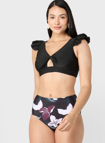Buy Ruffled Printed Bikini Set in UAE