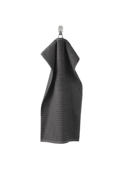 Buy Hand Towel Dark Grey 40X70 Cm in Saudi Arabia