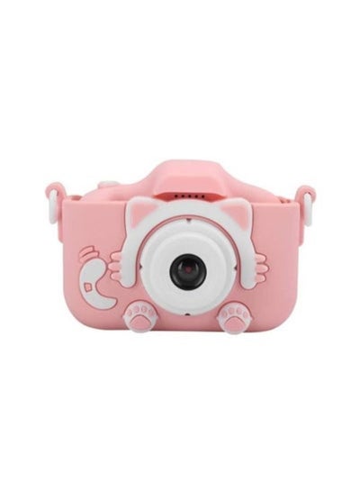 Buy HD Million Pixel Intelligent Kids with Shockproof Cover Digital Camera, 12MP, 2.0in IPS Screen, Mini Eye-Friendly for Children, Cute Pink in UAE