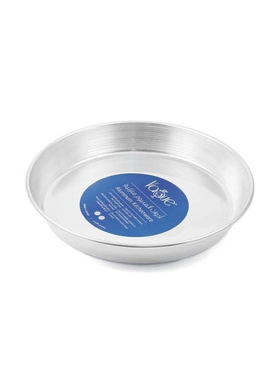 Buy Aluminium Round Oven Tray 30 cm / 1 mm ,Silver ,Jordan in UAE